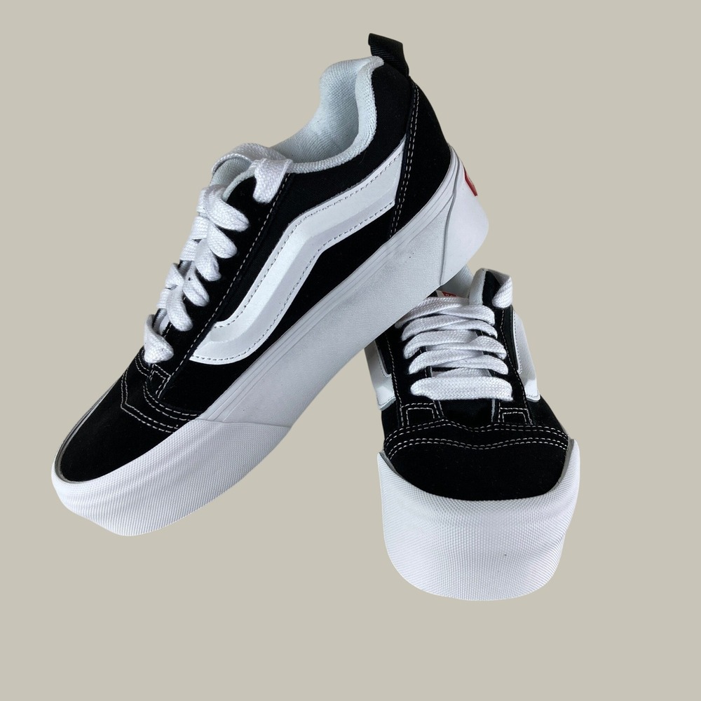 NIB Vans Knu Stack Platform Sneakers Women 8 Chunky Suede Grunge Goth Streetwear - Picture 2 of 15